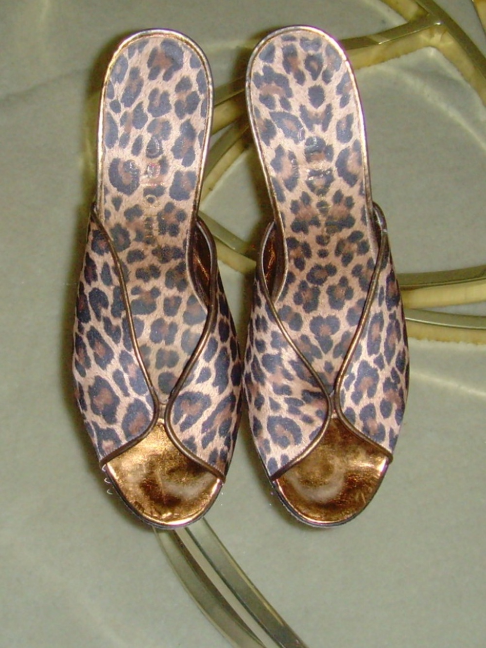 ORIGINE Leopard Print and Metallic Mules - Picture 7 of 15